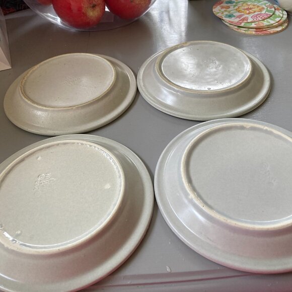 Pfaltzgraff Yorktowne Salad Bread Dessert Plates Blue Floral USA (4) 6>7/8" - Picture 4 of 7